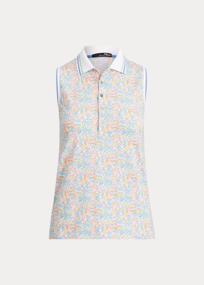 Ralph Lauren Floral Sleeveless Golf Polo Dame Danmark (UBZXP2164)